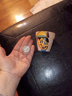 Hand-Painted Pinocchio Mini Terra Cotta Pot