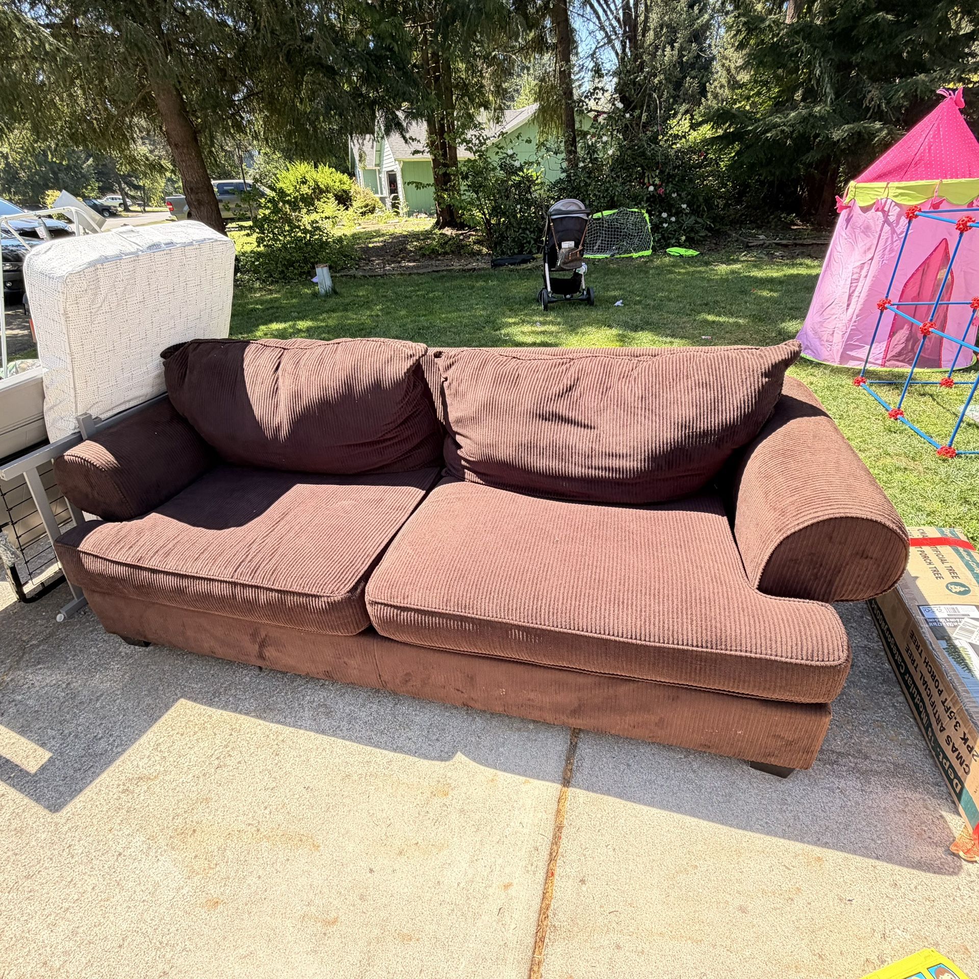 Brown Couches Set
