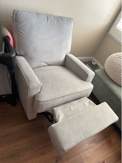 Nursery Recliner Rocker Swivel Chair – Wide & Comfortable