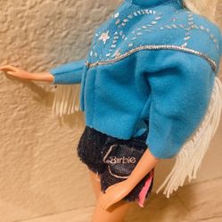 Barbie Country Style Jacket And Denim Shorts Authentic 