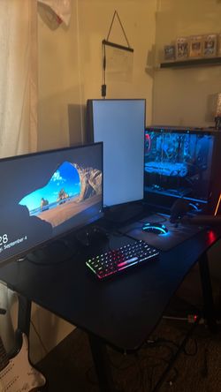 Gaming setup (desk not included)