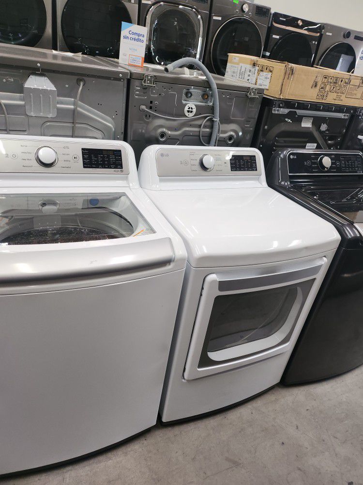 LG  Set Top Load Washer And Dryer White New 