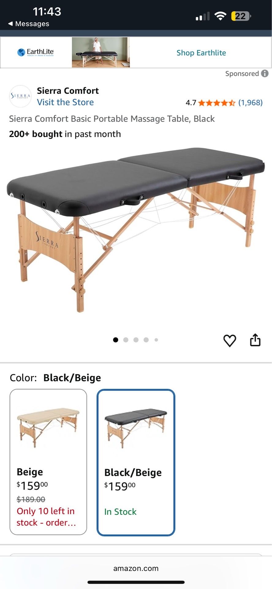 Brand new sierra comfort Table