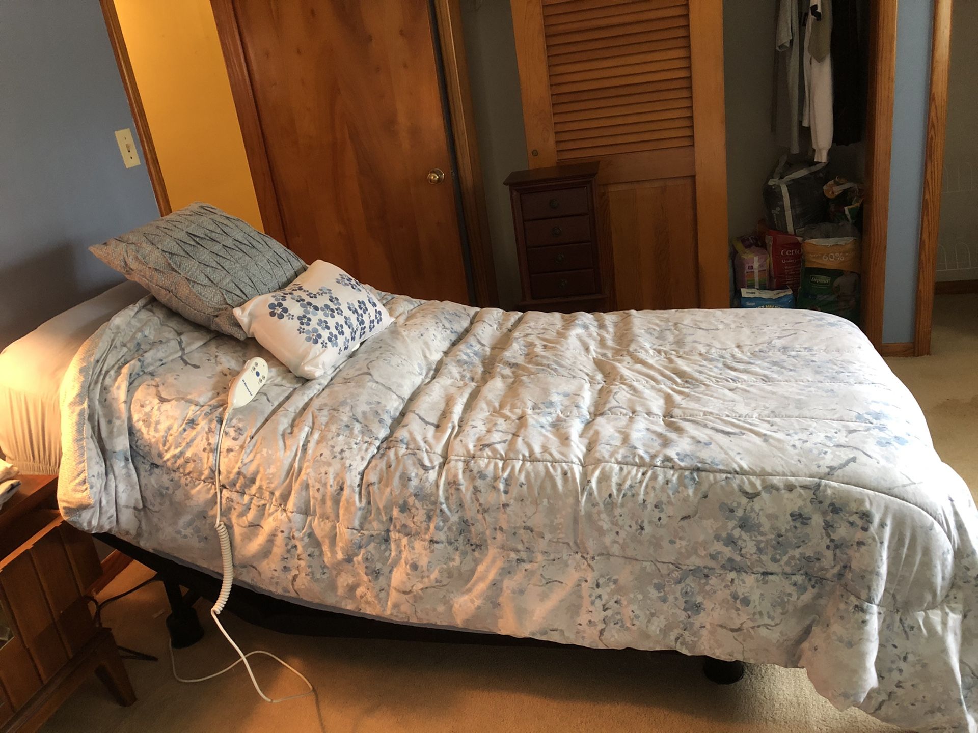 2 Twin XL adjustable bed frames and mattresses - $400 each or best offer