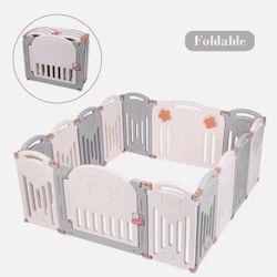 Children's Play Pen Fence With Door