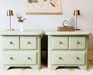 2 Nightstands, Sage