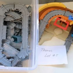 Huge Lot of Thomas the Tank Engine Pirate Ship Gray Tracks