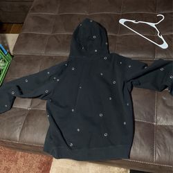 Supreme eyelet hoodie black new arrivals