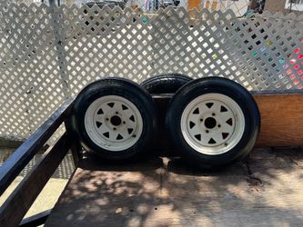 3 Small trailer tires 12# inch