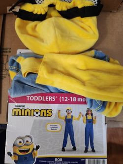 Minions Bob Toddler Costume 12-18 Months