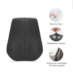 Lumbar Support Pillow for Office Chair Memory Foam Back Cushion Pillow Pain Relief Orthopedic Backrest for Car Seat Wheelchair and Recliner