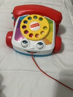 Fisher Price Pull Along Chatter Telephone Retro Toy Mattel Phone