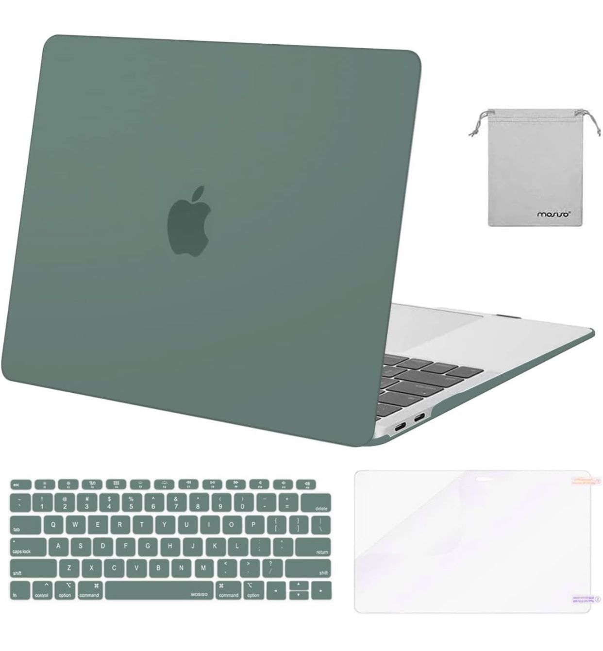 MacBook Air 13 Inch Plastic Hard Shell&Keyboard Cover&Screen Protector&Storage Bag