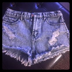 High waist acid wash 27