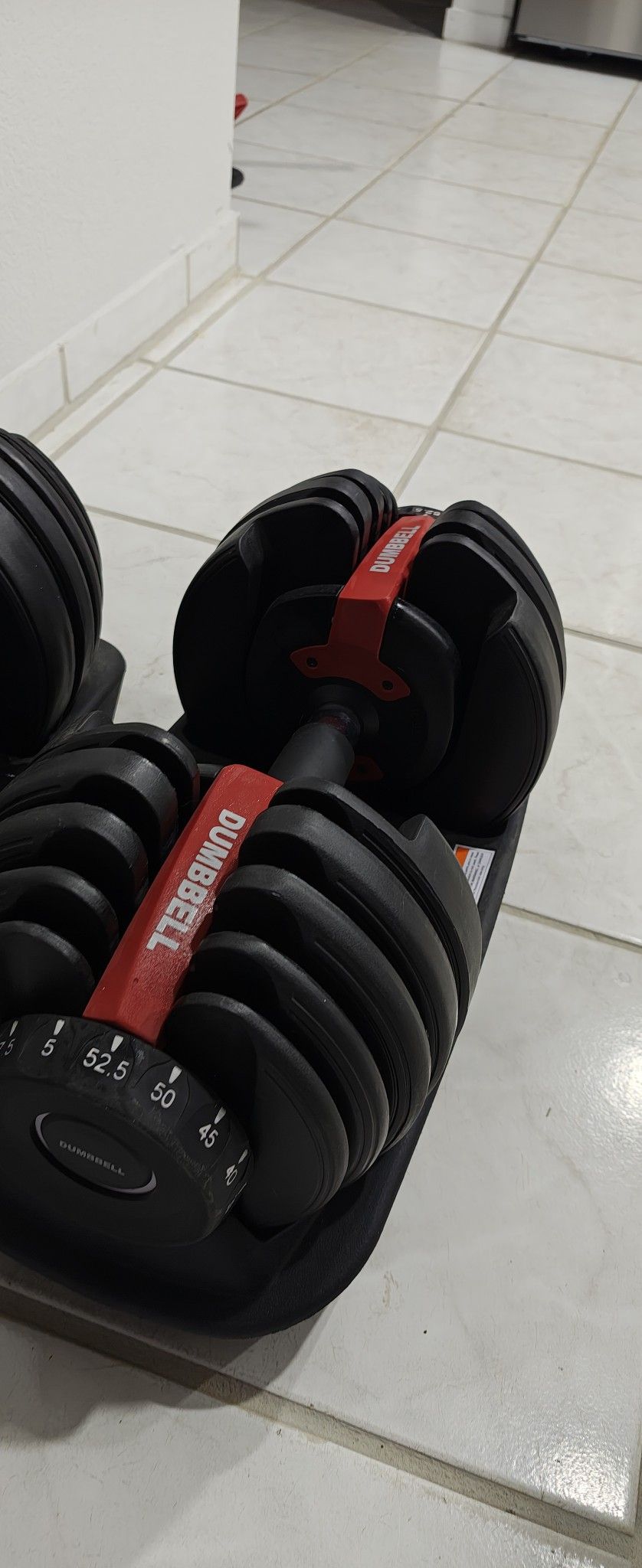 dumbbell Set 52.5 Lbs max