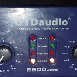 GTD Audio T-8500 2x450W Professional Stereo Power Amplifier