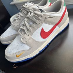 Nike Dunk Low Light Iron Ore Red Blue.  Size 12.5