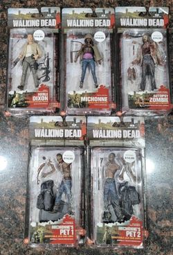 The Walking Dead Action Figures Complete Set of 5 McFarlane Toys