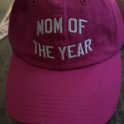 Baseball cap MOM OF THE YEAR pink Hat 