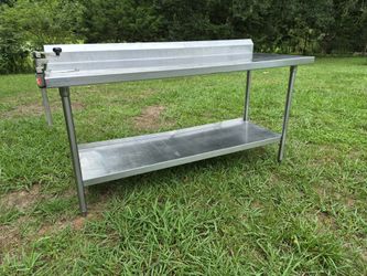 Stainless Steel Table With Can Opener