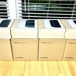Sonos Amplifiers and In-Ceiling Speakers totaling 12 individual units.   That’s 4x amplifiers and 8x individual-Sonos-6.5”-In ceiling speakers New!