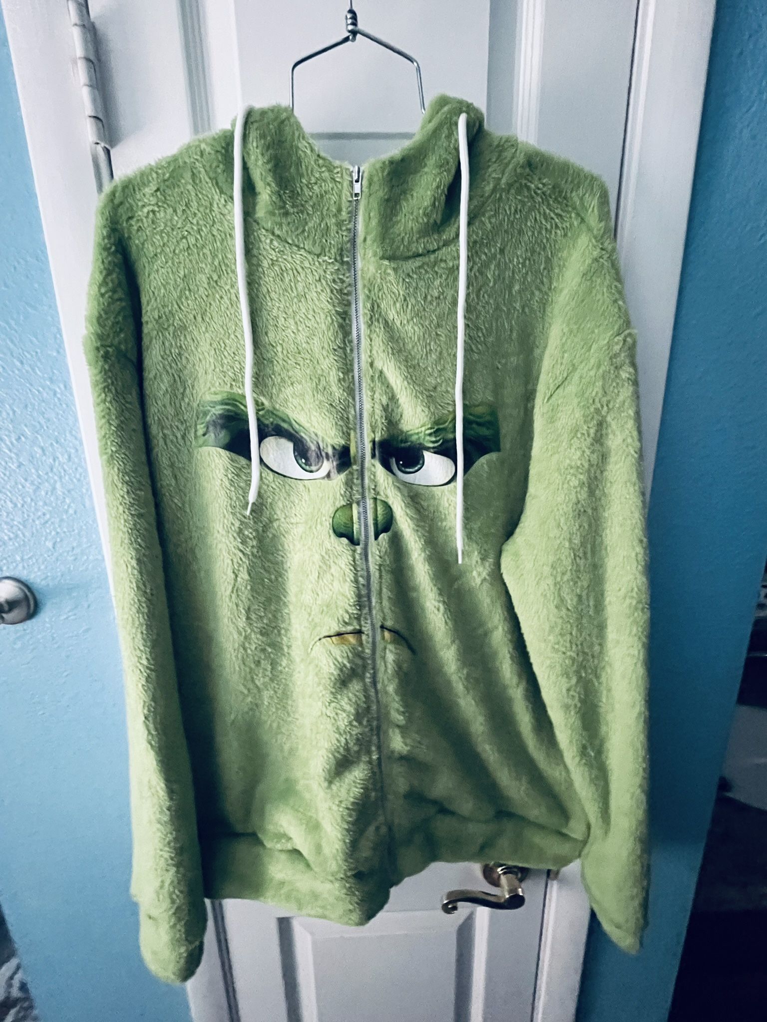 Grinch fluffy Hoodie M
