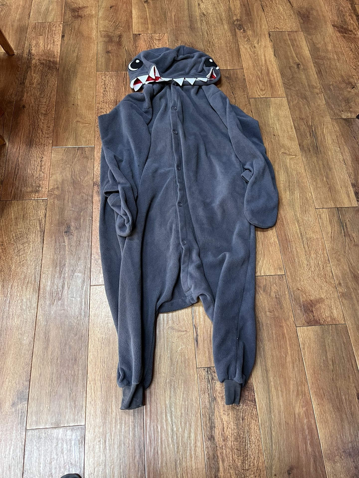 Fleece , Button Up Shark PJ’s / Costume