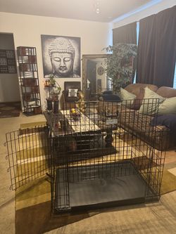 Dog Kennel XL Double Door