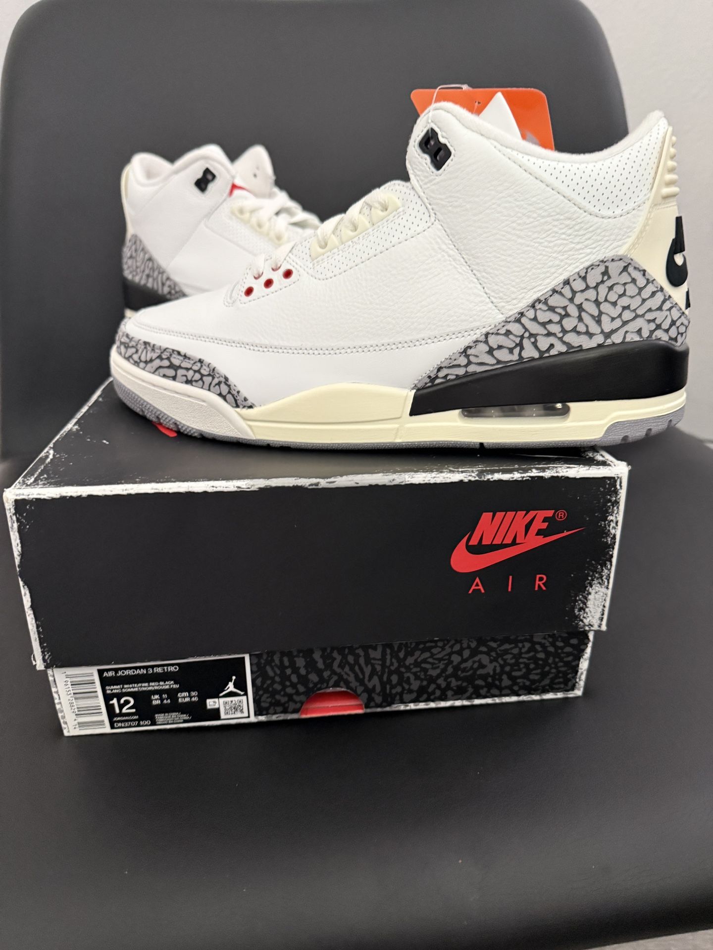 Jordan 3 Reimagined Size 12 DS