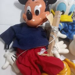 Disney Vintage Pelham Marionettes 1950s Mickey Mouse And Donald Puppets Make An Offer 