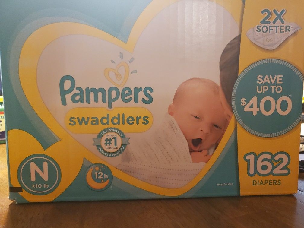 Pampers swaddlers 162 newborn