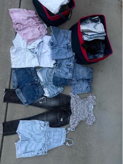 Girls jeans and Jean shorts size 10-12