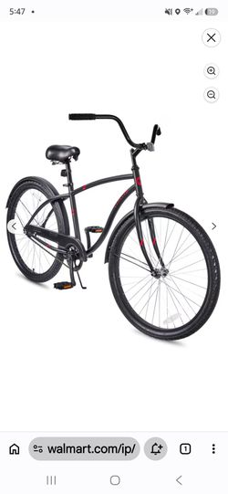 Matte Black concord Beach Cruiser Bike
