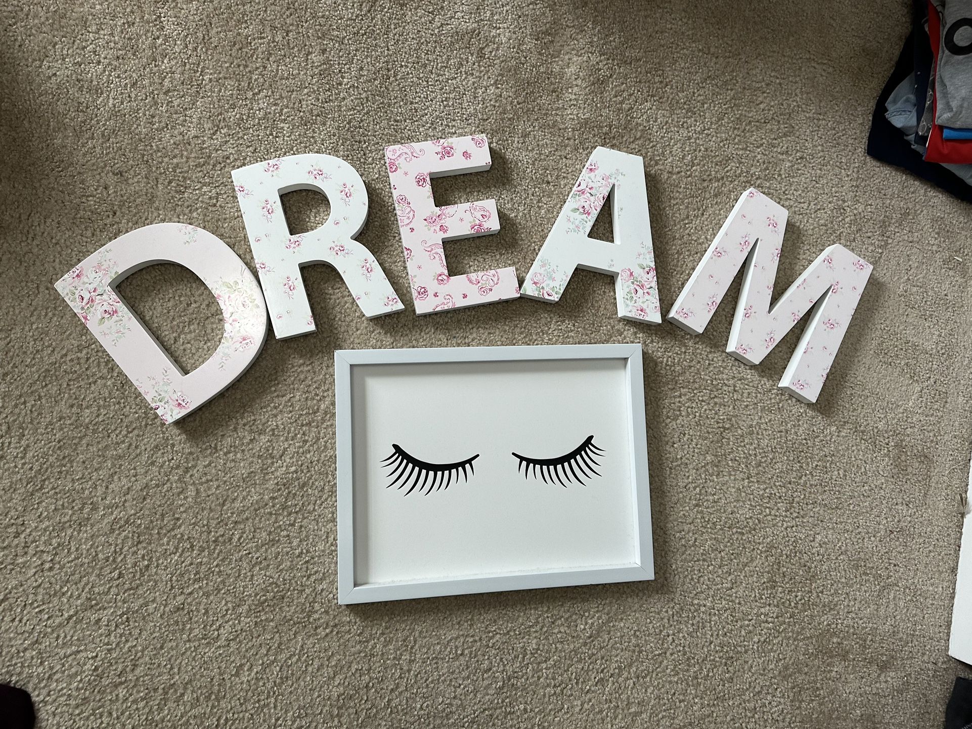 DREAM & Closed Eyes Wall Art