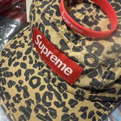 Supreme Leopard Print Hat