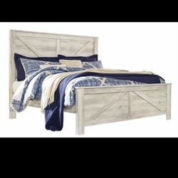 ASHLEY Furniture King Wooden Bed Frame NEW