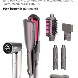 Shark FlexFusion Straightener And Blow Dryer.