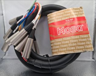 Hosa DTM‑803 – 3M D‑Sub to XLR (Male) – Digital Multitrack Snake