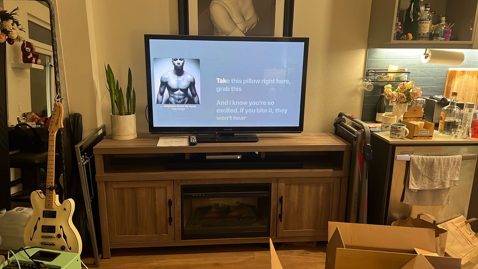 Media Center W/ Fireplace