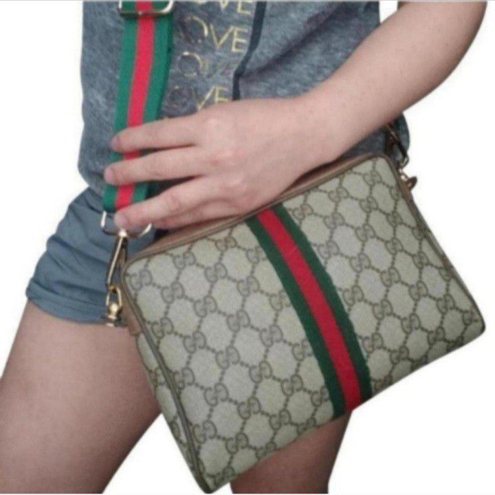 Authentic Vintage Gucci GG Monogram Supreme Ophidia Neo Clutch Fanny Bum Waist Belt Crossbody Bag 