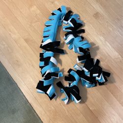 Fleece Scarf, Blue, Black and White, Excellent Condition 