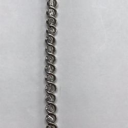 8” Silver Tennis Bracelet