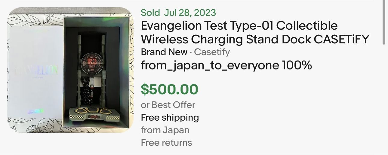 Evangelion / Neon Genesis x Casetify charging dock for Sale in 
