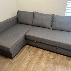 Sleeper sectional,3 seat w/storage