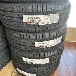 215/70R14 Set Of 4 Hankook Kinergy New Tires