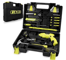 53pcs tool set with electric cordless screwdriver, new