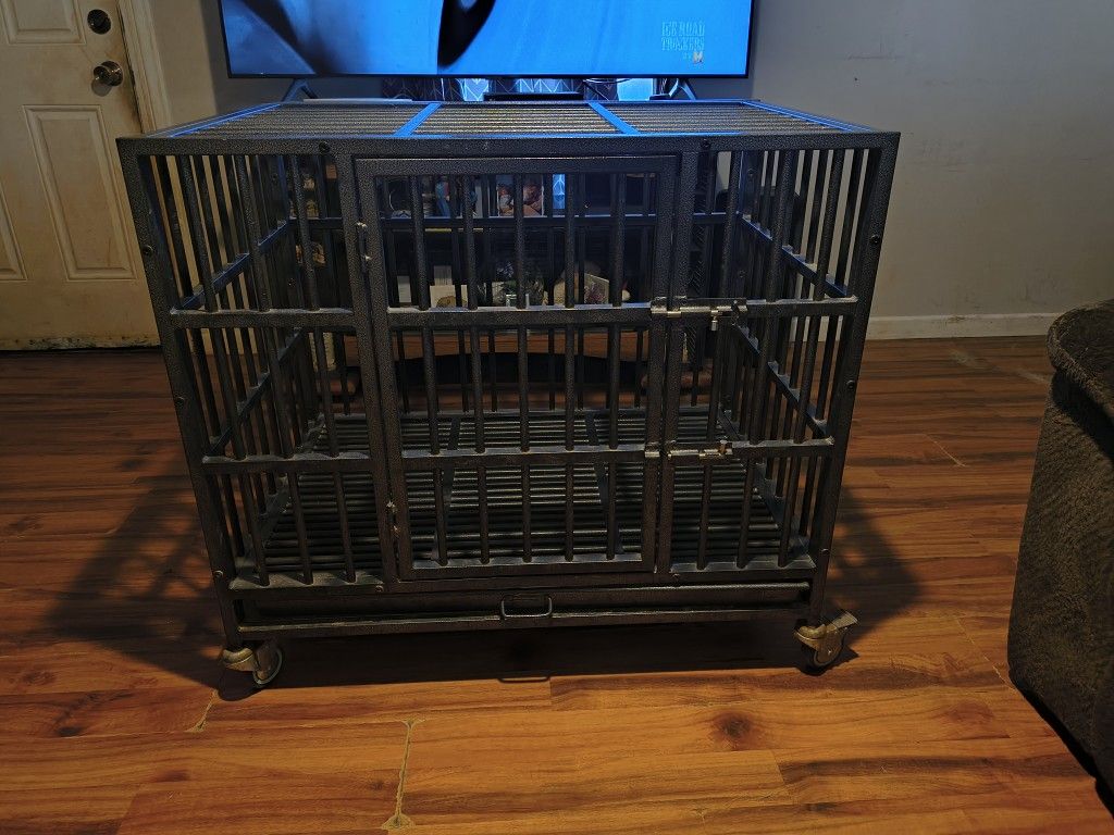 Steel Square Dog Cage