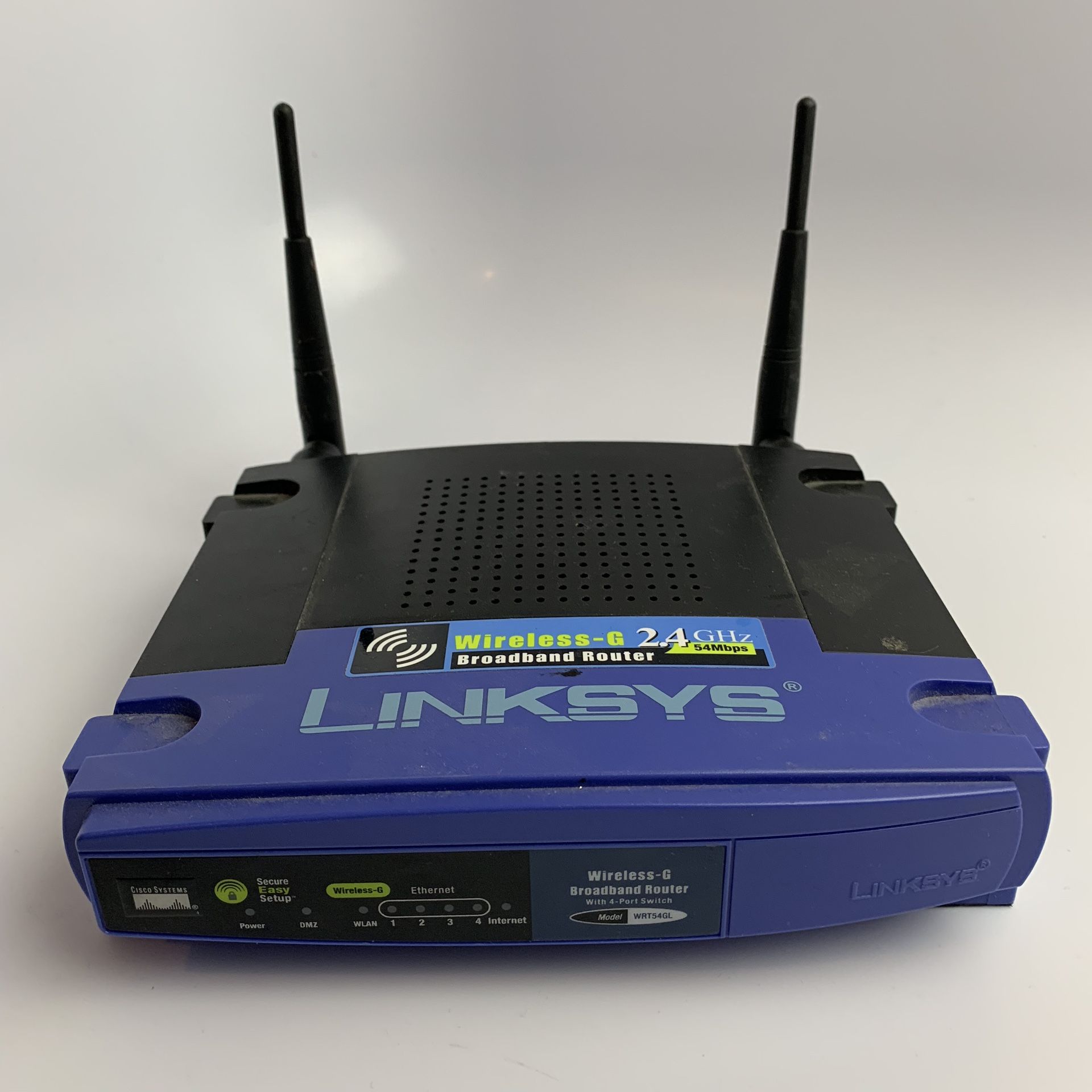 Used Linksys Wireless G 2.4 GHz Broadband Router WRT54GL 54 Mbps with 4 ...