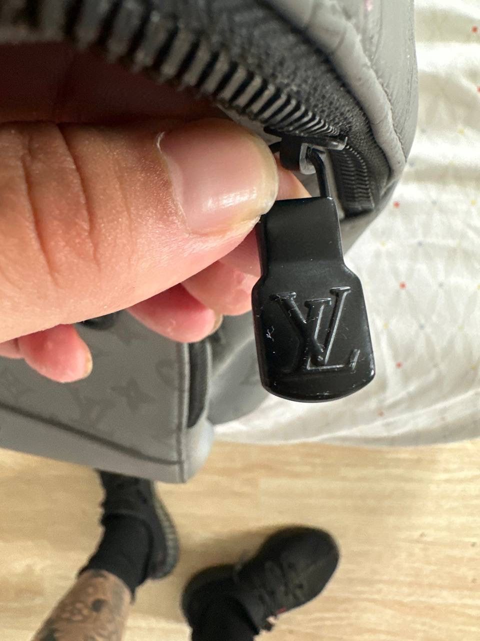 LV Grey Backpack