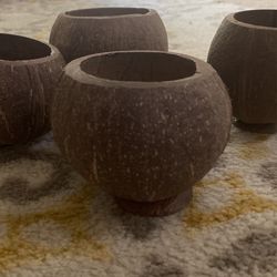 Coconut Shell Luau Cups 50pcs